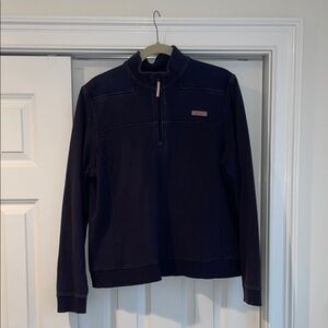 Vineyard Vines Classic Navy Quarter-Zip Pullover
